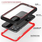 For iPhone 11 Pro Max Frame Series TPU + PC Dust-proof Scratch-proof Drop-proof Protective Case(Red) - 6