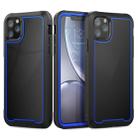 For iPhone 11 Pro Max Frame Series TPU + PC Dust-proof Scratch-proof Drop-proof Protective Case(Blue) - 1