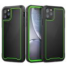 For iPhone 11 Pro Max Frame Series TPU + PC Dust-proof Scratch-proof Drop-proof Protective Case(Green) - 1