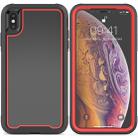 For iPhone XS / X Frame Series TPU + PC Dust-proof Scratch-proof Drop-proof Protective Case(Red) - 1