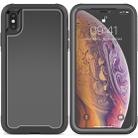 For iPhone XS / X Frame Series TPU + PC Dust-proof Scratch-proof Drop-proof Protective Case(Grey) - 1