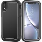For iPhone XR Frame Series TPU + PC Dust-proof Scratch-proof Drop-proof Protective Case(Grey) - 1