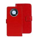 For Huawei nova Y90 idewei Crazy Horse Texture Leather Phone Case(Red) - 1