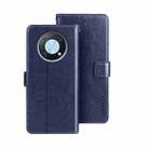 For Huawei nova Y90 idewei Crazy Horse Texture Leather Phone Case(Dark Blue) - 1