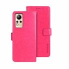 For Infinix Note 12 idewei Crazy Horse Texture Leather Phone Case(Rose Red) - 1