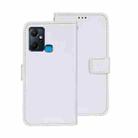 For Infinix Smart 6 Plus idewei Crazy Horse Texture Leather Phone Case(White) - 1