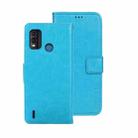 For Nokia G11 Plus idewei Crazy Horse Texture Leather Phone Case(Sky Blue) - 1