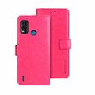 For Nokia G11 Plus idewei Crazy Horse Texture Leather Phone Case(Rose Red) - 1