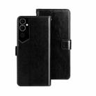 For Tecno Pova Neo 2 idewei Crazy Horse Texture Leather Phone Case(Black) - 1