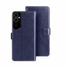 For Tecno Pova Neo 2 idewei Crazy Horse Texture Leather Phone Case(Dark Blue) - 1