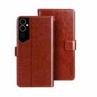 For Tecno Pova Neo 2 idewei Crazy Horse Texture Leather Phone Case(Brown) - 1