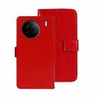 For vivo X90 idewei Crazy Horse Texture Leather Phone Case(Red) - 1