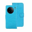 For vivo X90 Pro+ idewei Crazy Horse Texture Leather Phone Case(Sky Blue) - 1