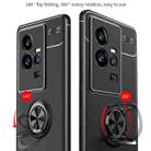 For vivo iQOO 11 Metal Ring Holder TPU Phone Case(Red) - 4