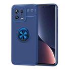For Xiaomi 13 Metal Ring Holder TPU Phone Case(Blue) - 1