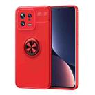 For Xiaomi 13 Metal Ring Holder TPU Phone Case(Red) - 1