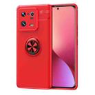 For Xiaomi 13 Pro Metal Ring Holder TPU Phone Case(Red) - 1