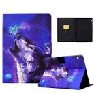 For Huawei MediaPad T3 10 Electric Pressed TPU Leather Tablet Case(Butterfly Wolf) - 1