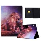 For Huawei MediaPad T5 Electric Pressed TPU Leather Tablet Case(Lion King) - 1