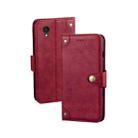 For Alcatel 1 Ultra idewei Retro Texture Leather Phone Case(Red) - 1