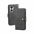 For Huawei nova 10 SE idewei Retro Texture Leather Phone Case(Black) - 1