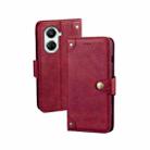 For Huawei nova 10 SE idewei Retro Texture Leather Phone Case(Red) - 1