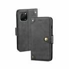 For Huawei nova Y61 4G idewei Retro Texture Leather Phone Case(Black) - 1