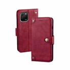 For Huawei nova Y61 4G idewei Retro Texture Leather Phone Case(Red) - 1