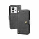 For Infinix Zero Ultra 5G idewei Retro Texture Leather Phone Case(Black) - 1