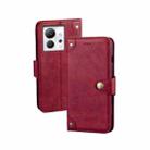 For Infinix Zero Ultra 5G idewei Retro Texture Leather Phone Case(Red) - 1