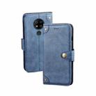 For Oukitel C19 Pro idewei Retro Texture Leather Phone Case(Blue) - 1