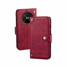 For Honor X40 GT idewei Retro Texture Leather Phone Case(Red) - 1