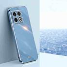 For OnePlus 10 Pro XINLI Straight Edge 6D Electroplate TPU Phone Case(Celestial Blue) - 1