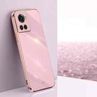 For OnePlus Ace XINLI Straight 6D Plating Gold Edge TPU Phone Case(Cherry Purple) - 1
