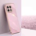 For OnePlus Ace Pro XINLI Straight 6D Plating Gold Edge TPU Phone Case(Cherry Purple) - 1