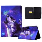 For Amazon Kindle Fire HD 10 2021 Electric Pressed TPU Smart Leather Tablet Case(Butterfly Wolf) - 1