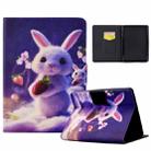 For Amazon Kindle Paperwhite 5 2021 Electric Pressed TPU Smart Leather Tablet Case(Strawberry Bunny) - 1