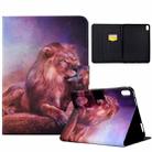 For Lenovo Tab P11 Electric Pressed TPU Smart Leather Tablet Case(Lion King) - 1