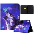 For iPad 10th Gen 10.9 2022 Electric Pressed TPU Smart Leather Tablet Case(Butterfly Wolf) - 1