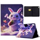 For iPad mini 6 Electric Pressed TPU Smart Leather Tablet Case(Strawberry Bunny) - 1