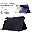 For iPad 10.2 / Air 10.5 2019 / Pro 10.5 2017 Electric Pressed TPU Smart Leather Tablet Case(Lazy Cat) - 5