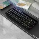 AULA F3061 Wired Mini RGB Backlit Mechanical Keyboard With Mechanical Feel(Black) - 1