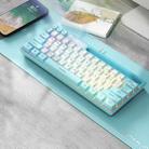AULA F3061 Wired Mini RGB Backlit Mechanical Keyboard(Blue+White) - 1