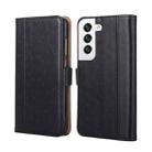 For Samsung Galaxy S23 5G Ostrich Texture Flip Leather Phone Case(Black) - 1