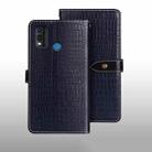 For Nokia G11 Plus idewei Crocodile Texture Leather Phone Case(Dark Blue) - 1