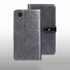 For Alcatel 1 Ultra idewei Crocodile Texture Leather Phone Case(Grey) - 1