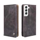 For Samsung Galaxy S23 5G Non-Magnetic Retro Texture Flip Leather Phone Case(Grey) - 1