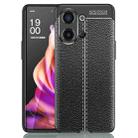 For OPPO Reno9 / Reno9 Pro 5G Litchi Texture Shockproof TPU Phone Case(Black) - 1