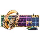 ONIKUMA K1B RGB Light Wired Gaming Headphones Keyboard Mouse Set(Camouflage Yellow) - 1