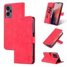 AZNS Skin Feel Calf Texture Flip Leather Phone Case for OPPO K10x 5G / Realme 9 Pro / Realme Q5 / OnePlus Nord CE 2 Lite 5G(Red) - 1